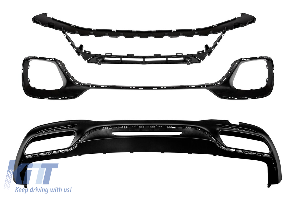 Un pachet de design tip S63 potrivit pentru Mercedes S W222 2013-2017 cu faruri, stopuri, grilă, praguri pentru ampatament lung Performance AutoTuning
