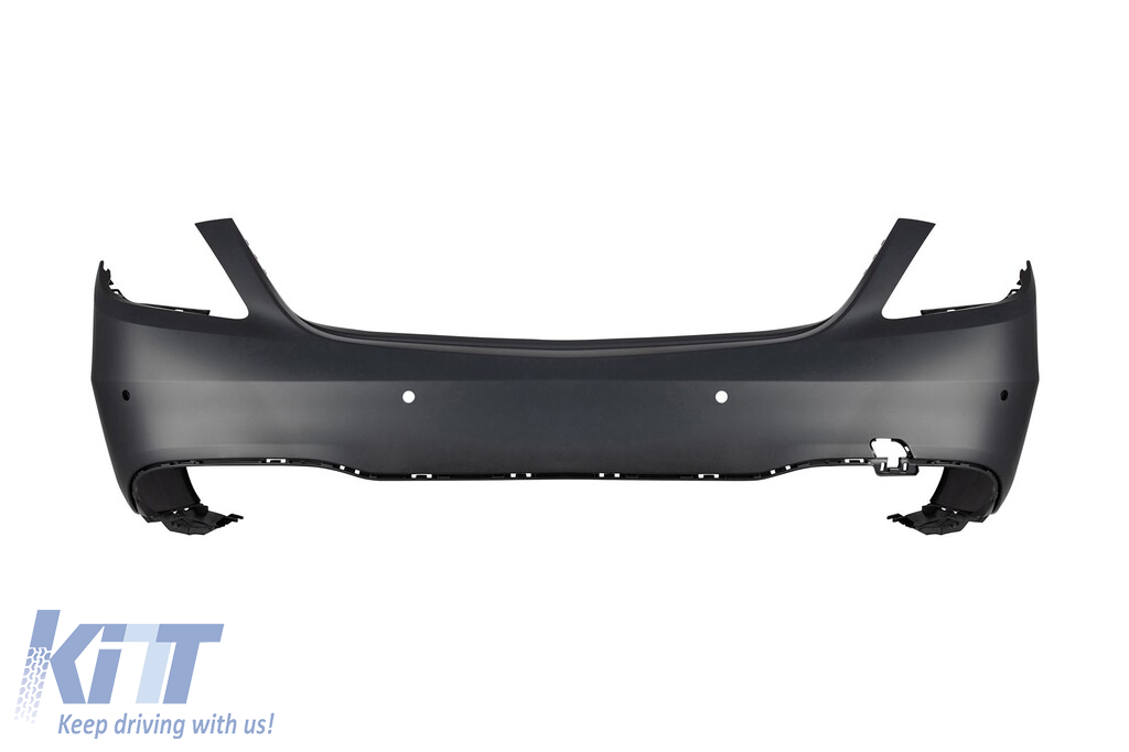 Un pachet de design tip S63 potrivit pentru Mercedes S W222 2013-2017 cu faruri, stopuri, grilă, praguri pentru ampatament lung Performance AutoTuning
