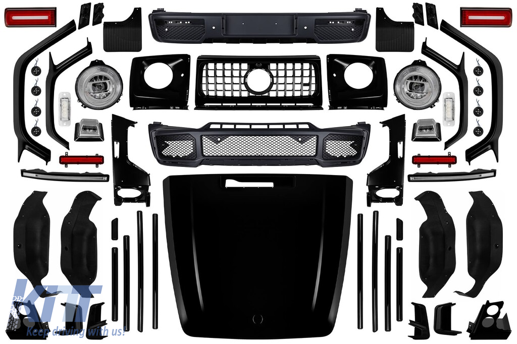 Pachet Brabus G800 potrivit pentru Mercedes G-Class W463 2008-2017 conversie la W464 Performance AutoTuning