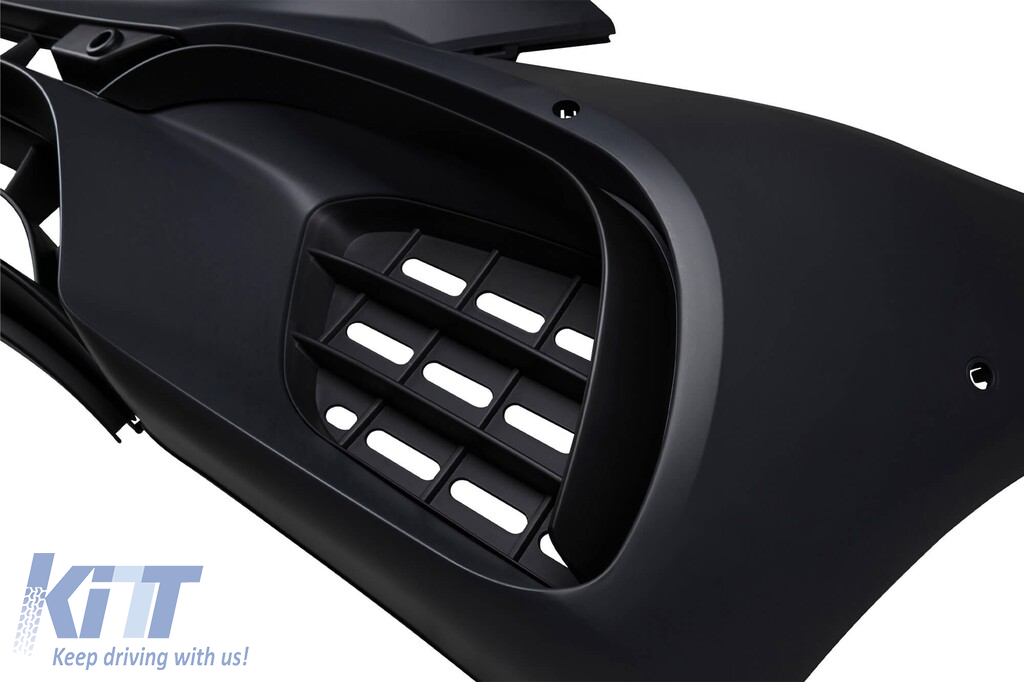 Un pachet de design tip E53 potrivit pentru Mercedes E-Class C238 coupe, A238 cabrio 2017-2019 cu capete cromate și garnitură cromată, pentru modelul cu bara de protecție sport A Design spate. Performance AutoTuning