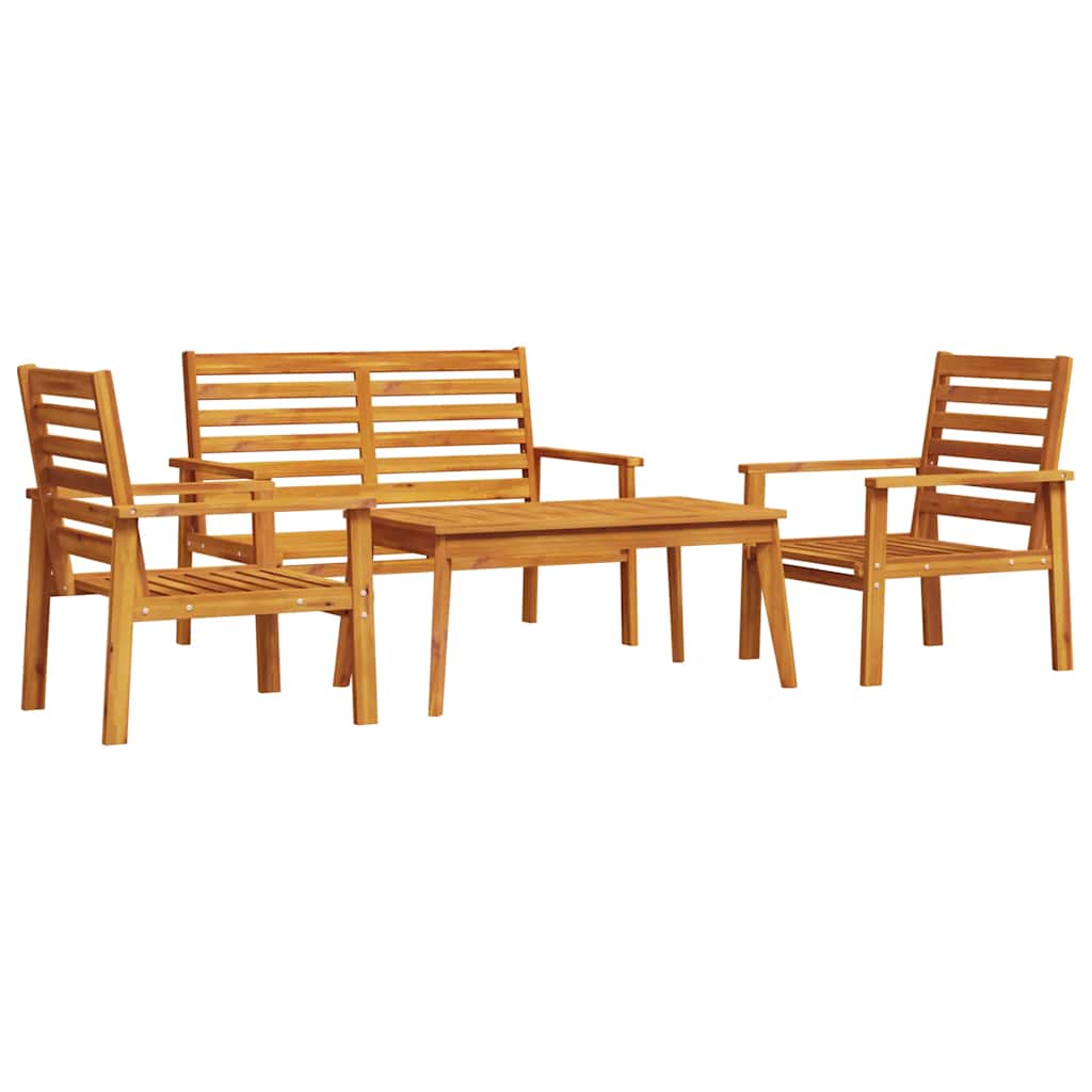 Set mobilier de grădină, 4 piese, lemn masiv de acacia GartenMobel Dekor