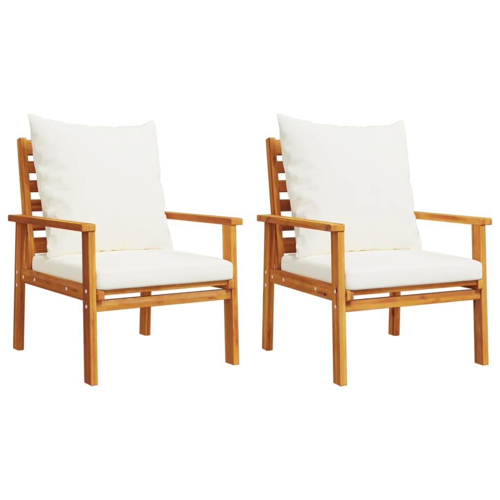 Set mobilier de grădină cu perne, 3 piese, lemn masiv acacia GartenMobel Dekor