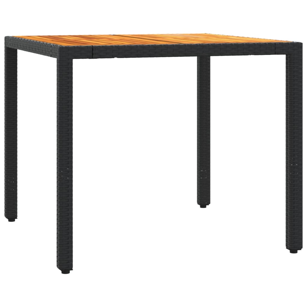 Set mobilier de grădină cu perne, 5 piese, negru, poliratan GartenMobel Dekor