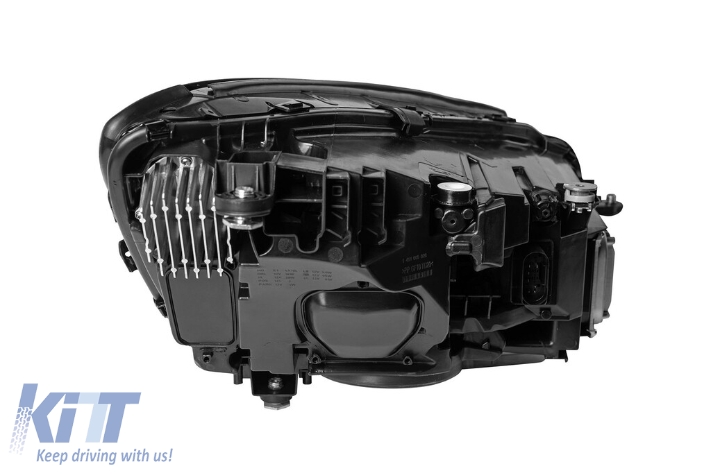 Conversie de tuning B design de la Mercedes S-Class W222 Long 2013-2016 la S-Class W222 Facelift 2017-2020 cu praguri, cu faruri, cu stopuri, cu grilă neagră Performance AutoTuning