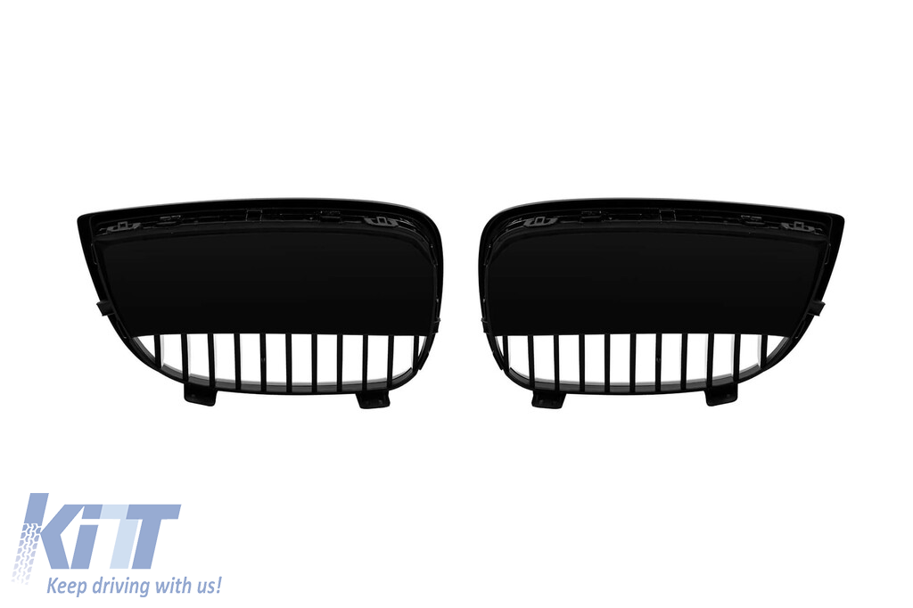 Grile rinichi negre potrivite pentru BMW Seria 1 E81, E87 2004-2007 Performance AutoTuning