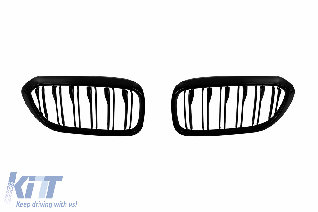 Răcitor tip M5 cu nervuri duble vopsite în negru, potrivit pentru BMW Seria 5 G30 sedan, G31 break, G38 cu ampatament lung 2017-2020 Performance AutoTuning