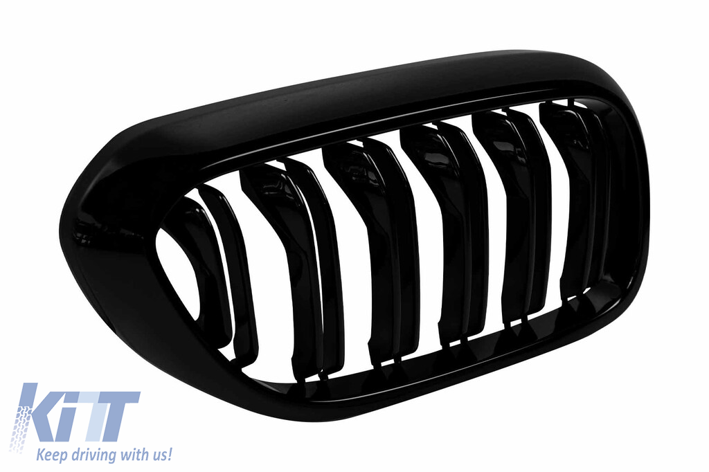 Răcitor tip M5 cu nervuri duble vopsite în negru, potrivit pentru BMW Seria 5 G30 sedan, G31 break, G38 cu ampatament lung 2017-2020 Performance AutoTuning