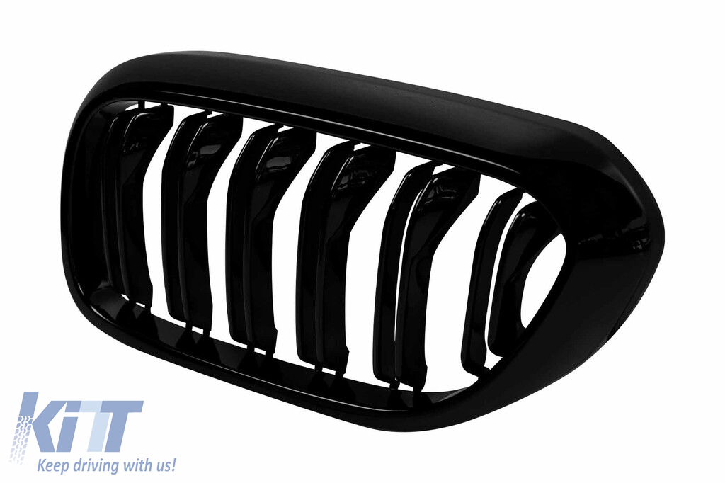 Răcitor tip M5 cu nervuri duble vopsite în negru, potrivit pentru BMW Seria 5 G30 sedan, G31 break, G38 cu ampatament lung 2017-2020 Performance AutoTuning