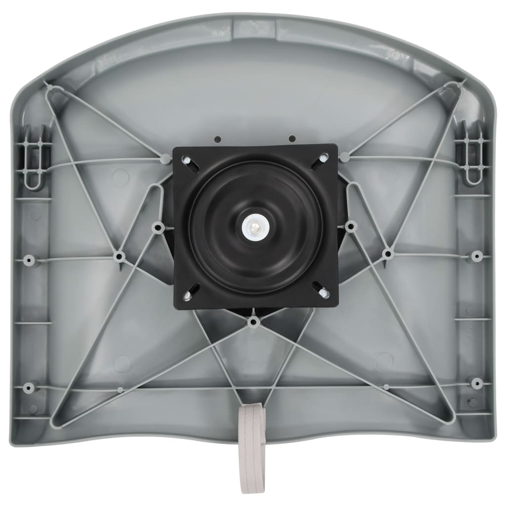 Set cu scaun pliabil pentru barcă, 2 piese, gri GartenMobel Dekor