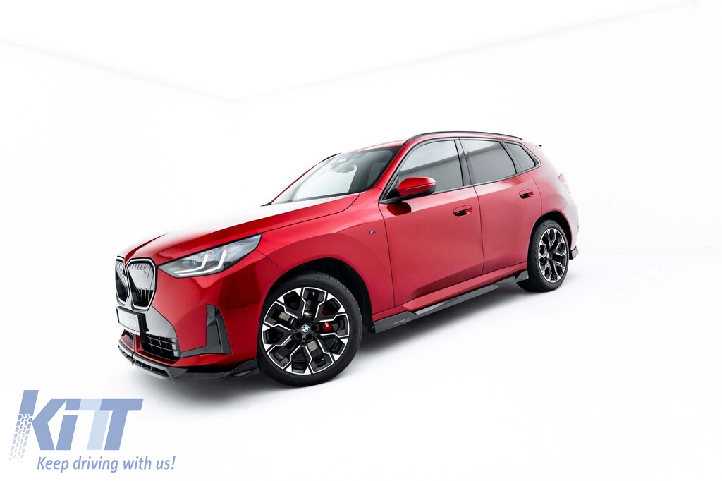 Aditive Maxton Design pentru praguri BMW X3 G45 cu pachet M după 2024, lac negru Performance AutoTuning