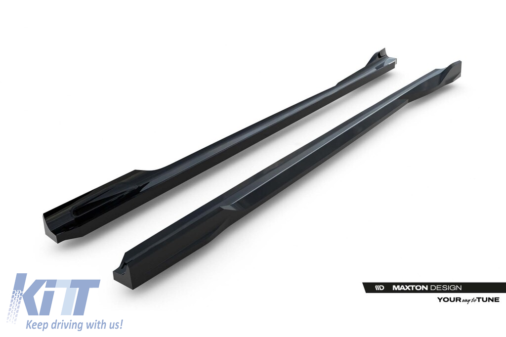 Aditive Maxton Design pentru praguri BMW X3 G45 cu pachet M după 2024, lac negru Performance AutoTuning