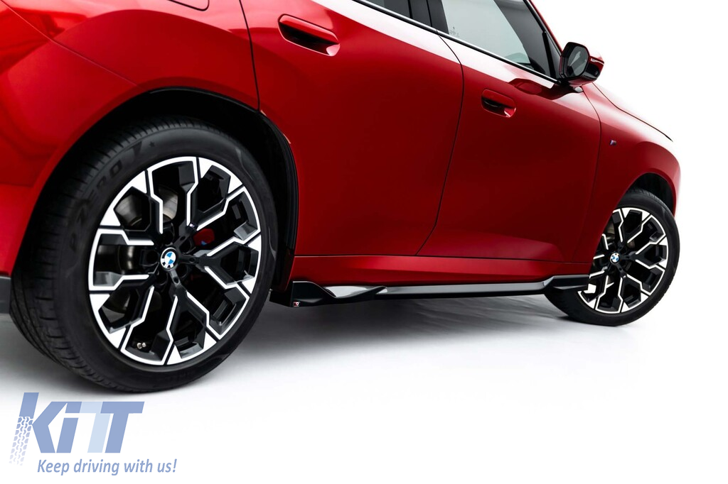 Aditive Maxton Design pentru praguri BMW X3 G45 cu pachet M după 2024, lac negru Performance AutoTuning