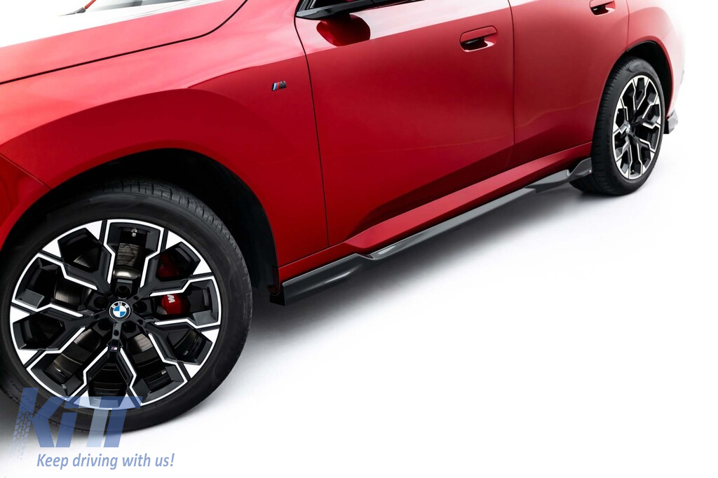 Aditive Maxton Design pentru praguri BMW X3 G45 cu pachet M după 2024, lac negru Performance AutoTuning