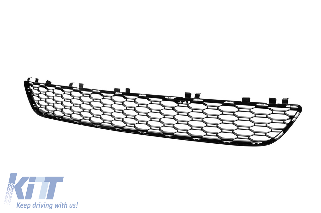 Grilaj central potrivit pentru bara frontală M Technik pentru BMW Seria 5 G30 sedan, G31 break după 2017 fără deschidere pentru ACC Performance AutoTuning