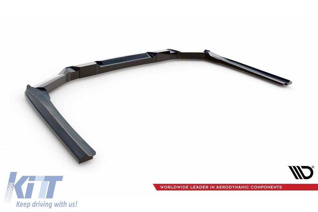 Spoiler Maxton Design versiunea 1 potrivit pentru bara de protecție M din spate pe BMW Seria 5 G60 după 2023, lac negru Performance AutoTuning