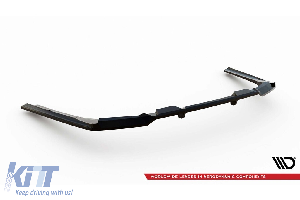 Spoiler Maxton Design versiunea 1 potrivit pentru bara de protecție M din spate pe BMW Seria 5 G60 după 2023, lac negru Performance AutoTuning