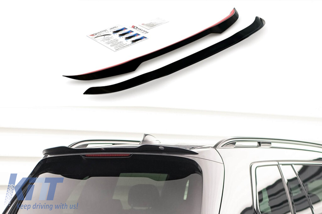 Spoiler tip M Maxton Design potrivit pentru portbagajul BMW X7 G07 după 2018, lac negru Performance AutoTuning