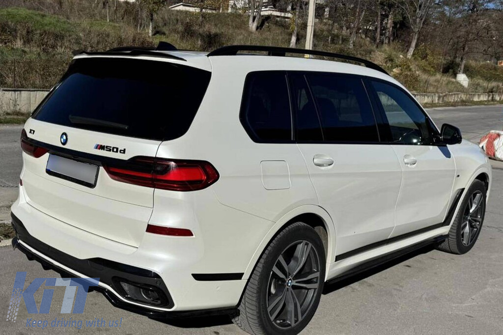 Spoiler tip M Maxton Design potrivit pentru portbagajul BMW X7 G07 după 2018, lac negru Performance AutoTuning