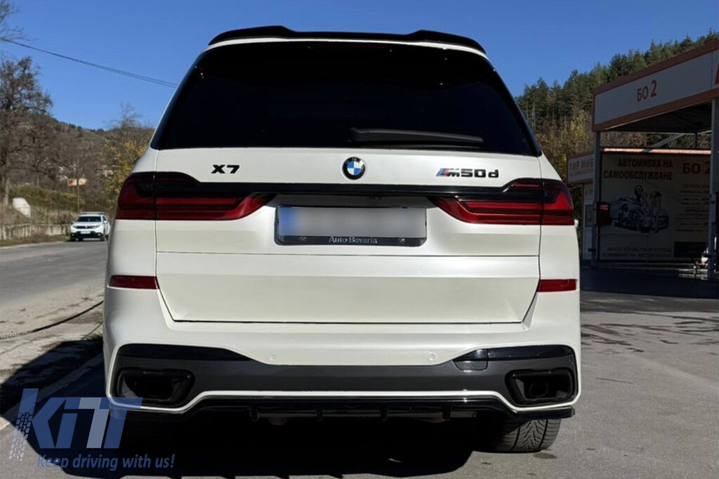 Spoiler tip M Maxton Design potrivit pentru portbagajul BMW X7 G07 după 2018, lac negru Performance AutoTuning