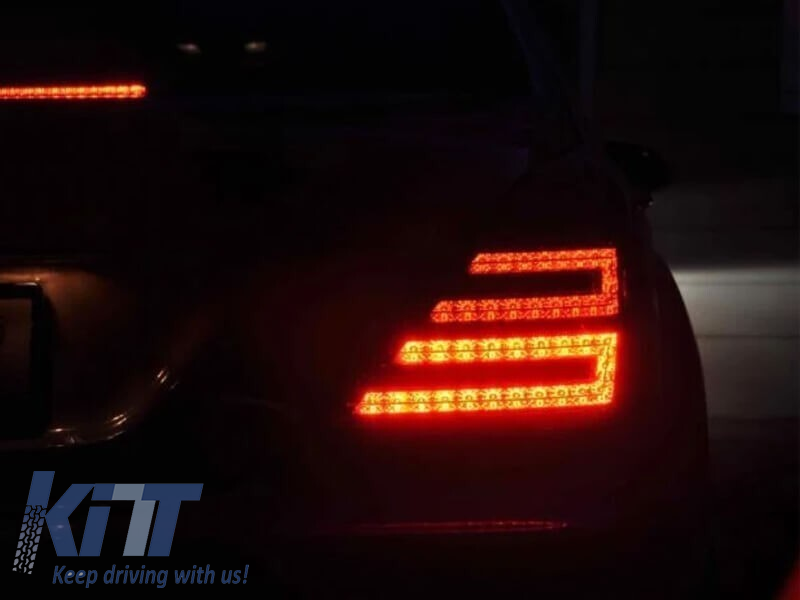 Stopuri LED de tuning potrivite pentru Mercedes S-Class W221 2006-2009 cu semnalizator alb Performance AutoTuning