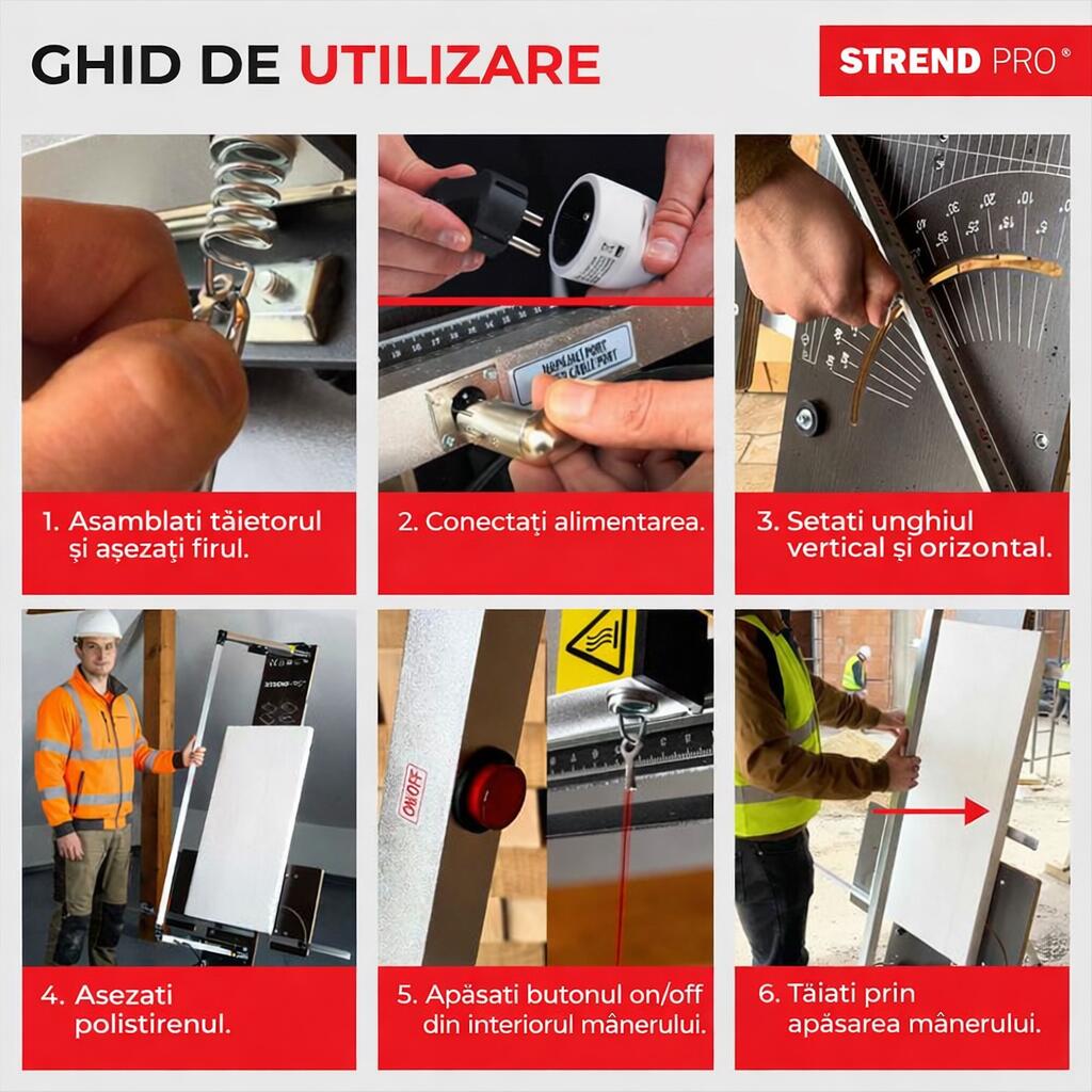 Aparat electric taiat polistiren, 200 W, 170x30 cm, Strend Pro GartenVIP DiyLine