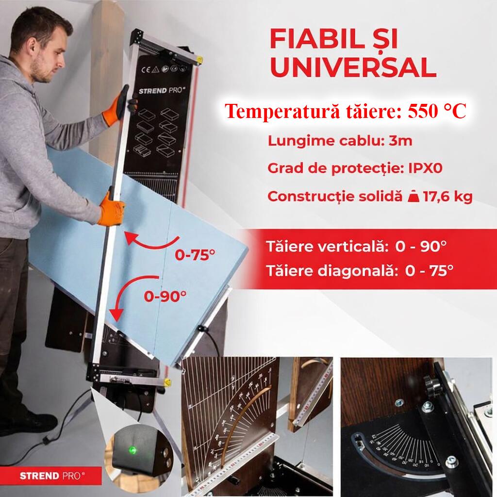 Aparat electric taiat polistiren, 200 W, 170x30 cm, Strend Pro GartenVIP DiyLine