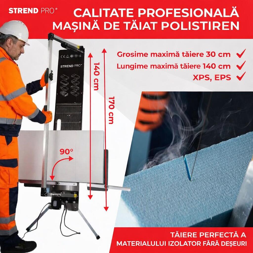 Aparat electric taiat polistiren, 200 W, 170x30 cm, Strend Pro GartenVIP DiyLine