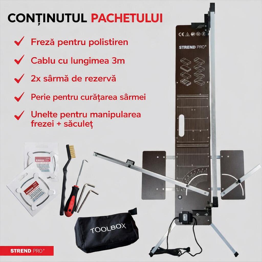 Aparat electric taiat polistiren, 200 W, 170x30 cm, Strend Pro GartenVIP DiyLine