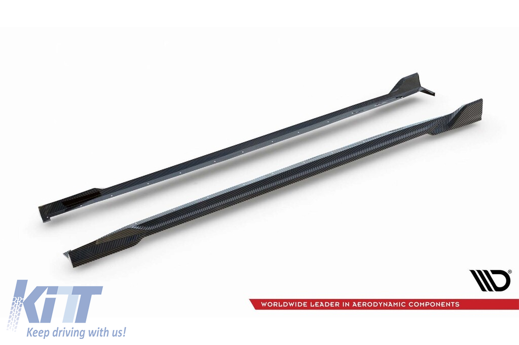 Adăugiri din carbon Maxton Design potrivite pentru pragurile BMW X5 G05 cu pachet M 2018-2023, după 2023 Performance AutoTuning