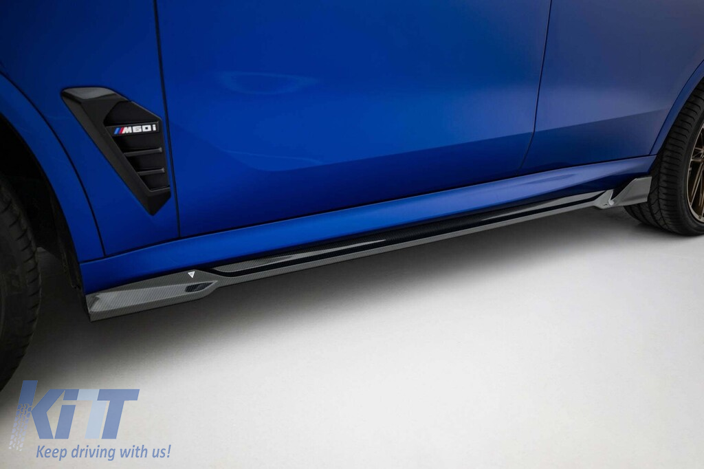 Adăugiri din carbon Maxton Design potrivite pentru pragurile BMW X5 G05 cu pachet M 2018-2023, după 2023 Performance AutoTuning