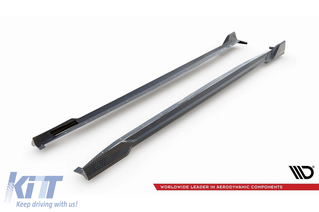 Adăugiri din carbon Maxton Design potrivite pentru pragurile BMW X5 G05 cu pachet M 2018-2023, după 2023 Performance AutoTuning