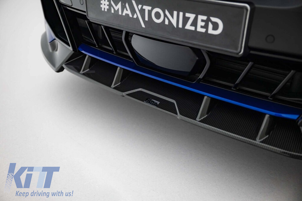Spoiler din carbon Maxton Design potrivit pentru bara din față a BMW X5 G05 cu pachet M după 2023 Performance AutoTuning