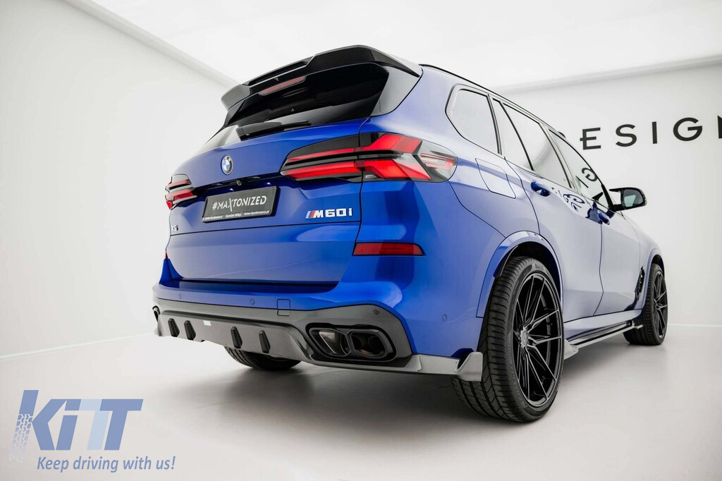 Spoiler din carbon Maxton Design potrivit pentru bara spate a BMW X5 G05 cu pachet M 2018-2023, după 2023 Performance AutoTuning