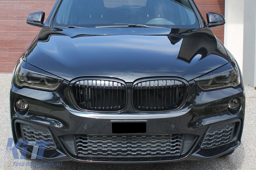 Baterii cu nervuri duble vopsite în negru, potrivite pentru BMW X1 F48 2016-2019 Performance AutoTuning
