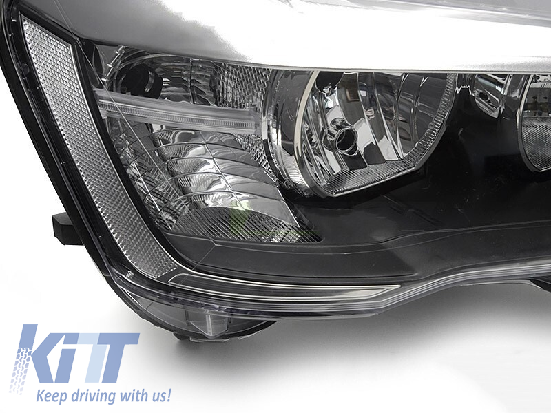 Far drept reflector potrivit pentru BMW X3 F25 LCI 2014-2017 cu bază neagră Performance AutoTuning