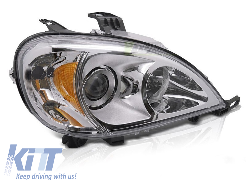 Far drept reflector potrivit pentru Mercedes ML W163 2001-2005 cu bază cromată Performance AutoTuning