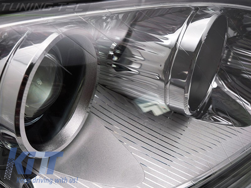 Far drept reflector potrivit pentru Mercedes ML W164 2009-2011 cu bază cromată Performance AutoTuning