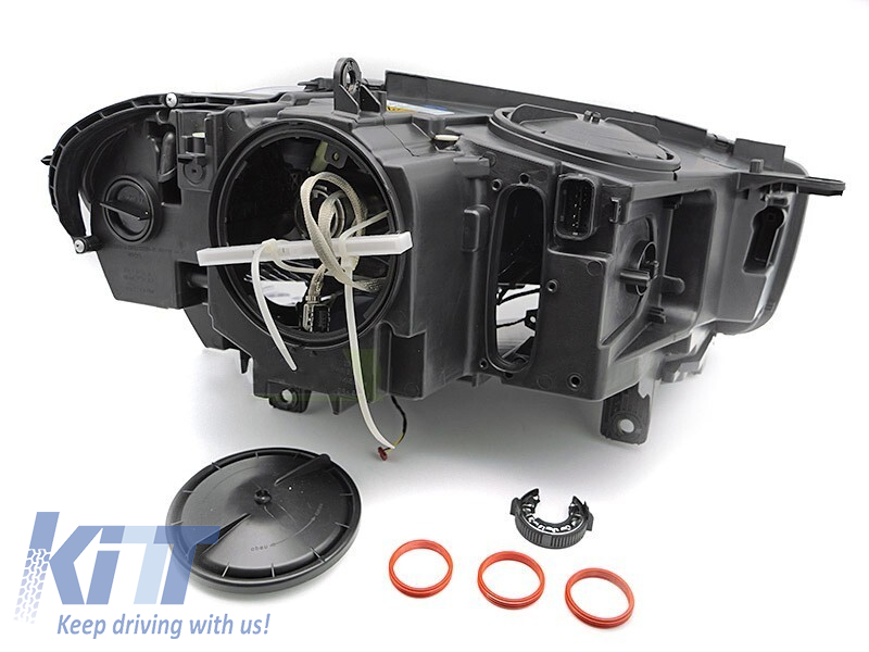 Far stâng cu xenon potrivit pentru BMW X5 F15 2013-2018, cu bază cromată Performance AutoTuning