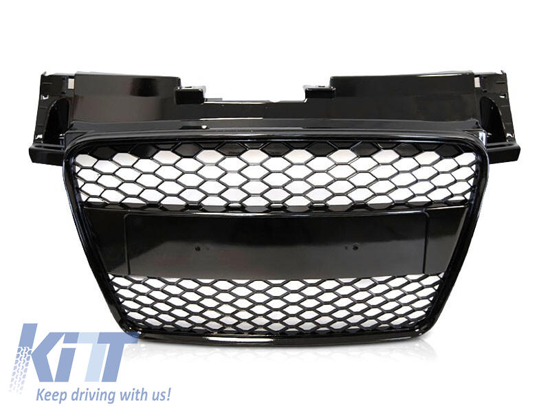 Grilă tip RS cu lac negru, potrivită pentru Audi TT 6J 2006-2014, fără emblemă Performance AutoTuning
