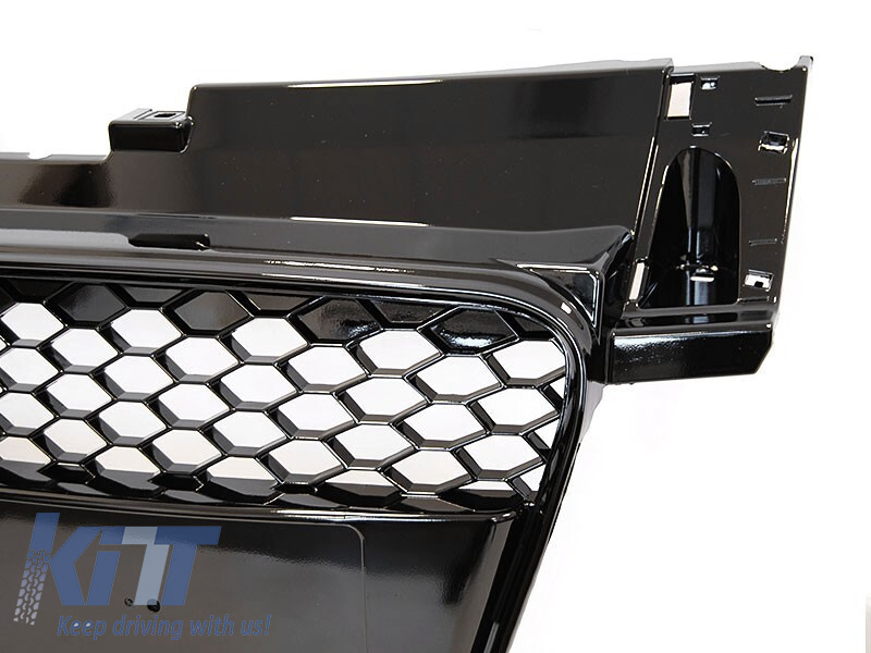 Grilă tip RS cu lac negru, potrivită pentru Audi TT 6J 2006-2014, fără emblemă Performance AutoTuning