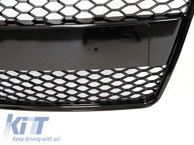 Grilă tip RS cu lac negru, potrivită pentru Audi TT 6J 2006-2014, fără emblemă Performance AutoTuning