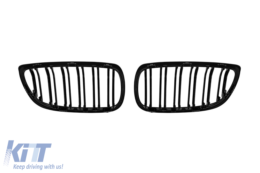 Răcitor cu nervuri duble vopsit în negru cu decorare M, potrivit pentru BMW Seria 3 E92 Coupe, E93 Cabriolet 2006-2009 Performance AutoTuning