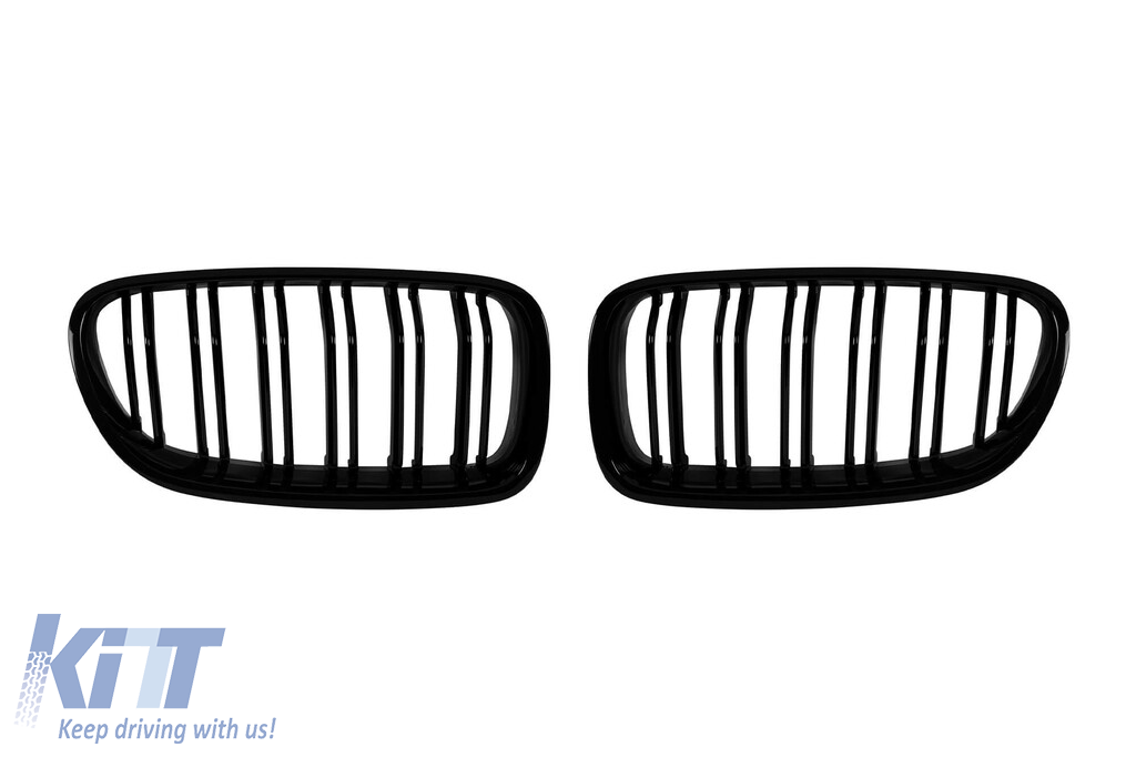 Rădăcini cu dublu nervură tip M5 vopsite în negru, potrivite pentru BMW Seria 5 F10 sedan, F11 break 2010-2017 Performance AutoTuning