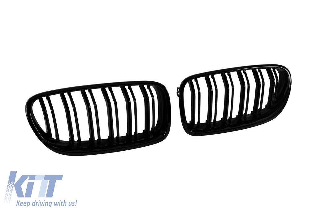 Rădăcini cu dublu nervură tip M5 vopsite în negru, potrivite pentru BMW Seria 5 F10 sedan, F11 break 2010-2017 Performance AutoTuning