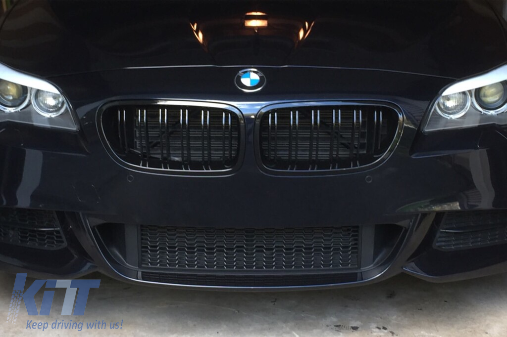 Rădăcini cu dublu nervură tip M5 vopsite în negru, potrivite pentru BMW Seria 5 F10 sedan, F11 break 2010-2017 Performance AutoTuning