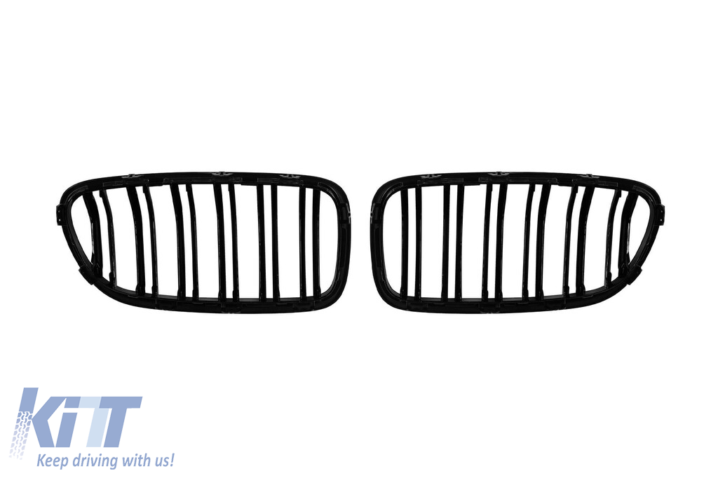 Rădăcini cu dublu nervură tip M5 vopsite în negru, potrivite pentru BMW Seria 5 F10 sedan, F11 break 2010-2017 Performance AutoTuning