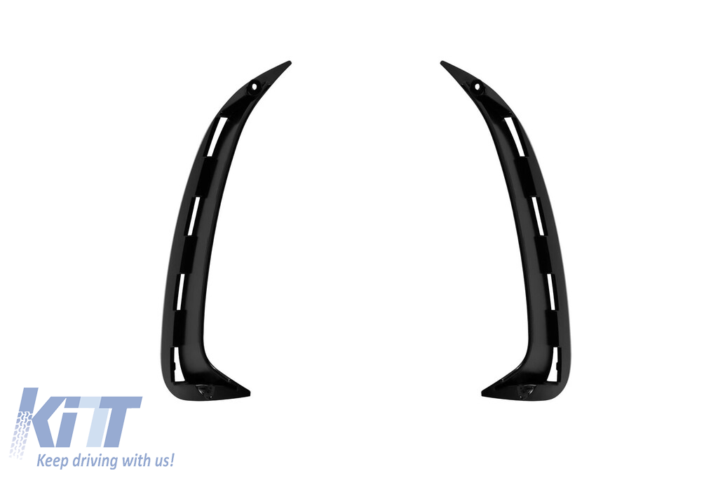 Adăugiri aero potrivite pentru bara de protecție din spate A design a Mercedes A-Class W177 hatchback după 2018, lac negru Performance AutoTuning