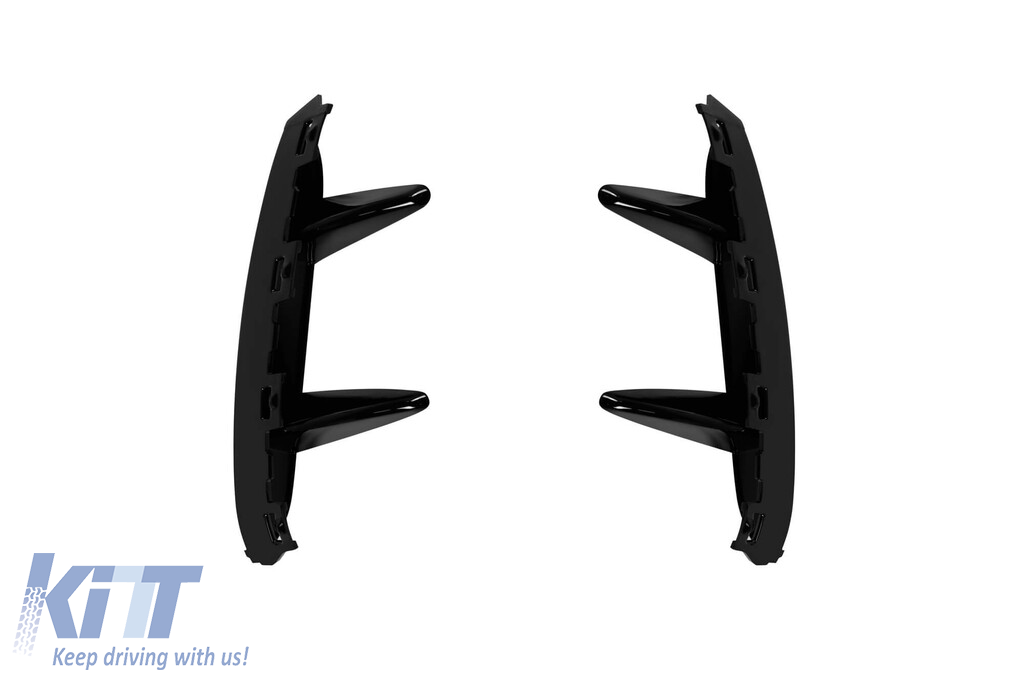 Adăugiri aero potrivite pentru bara de protecție din spate A design a Mercedes A-Class W177 hatchback după 2018, lac negru Performance AutoTuning