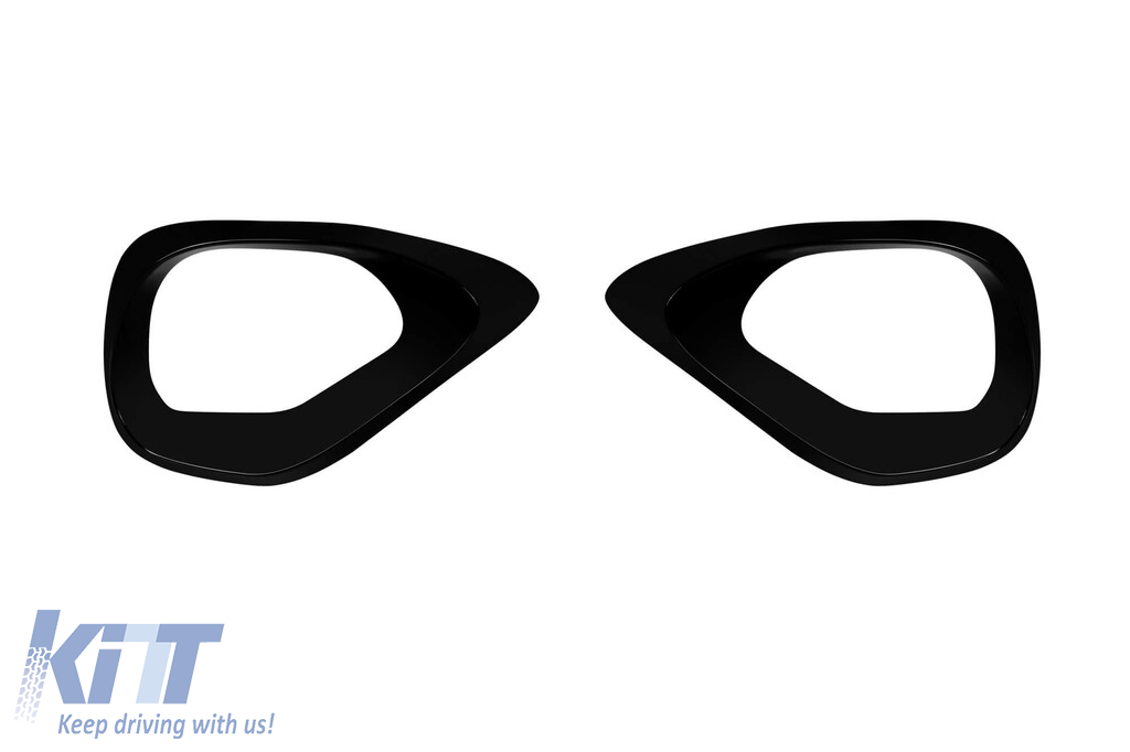 Aditive tip 63 potrivite pentru grilele laterale în bara de protecție frontală A Design-Line a Mercedes C-Class W206, S206 după 2021, lac negru Performance AutoTuning