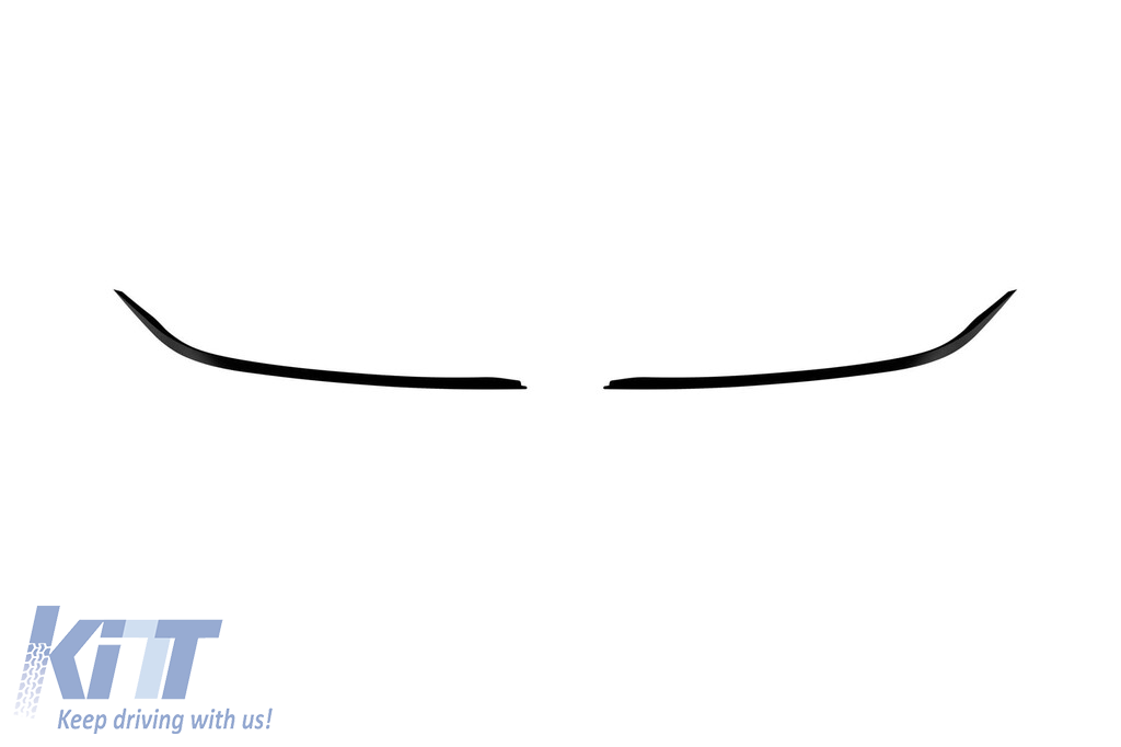 Aero splittere potrivite pentru bara frontală CLA45 a Mercedes CLA C117 2013-2019, lac negru Performance AutoTuning